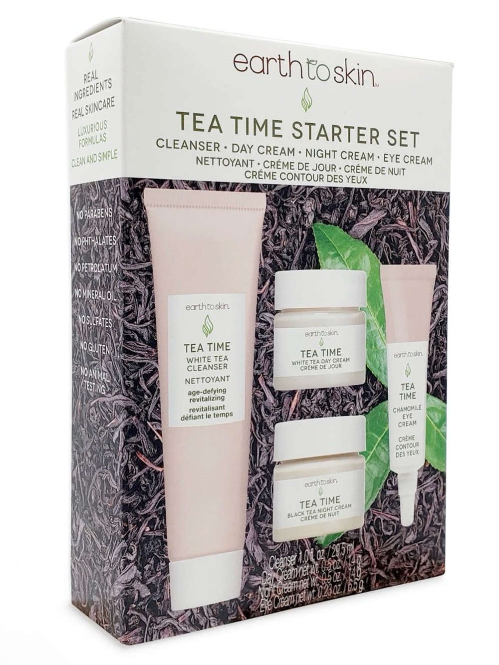 NIB earth to skin Tea Time Starter Set